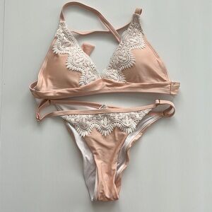 RELLECIGA Peach Bikini Sz SM